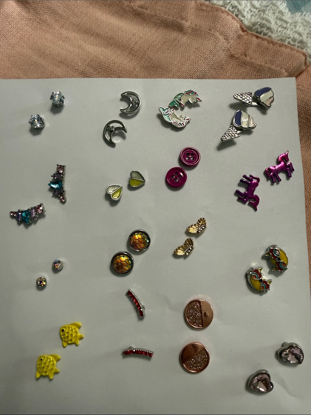 Assorted Women's Multi-Color Stud Earring Set